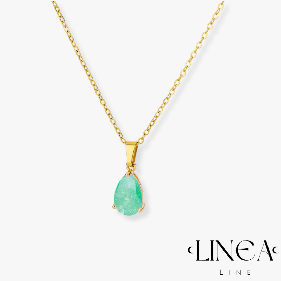 Tear Pendant Necklace in Gold