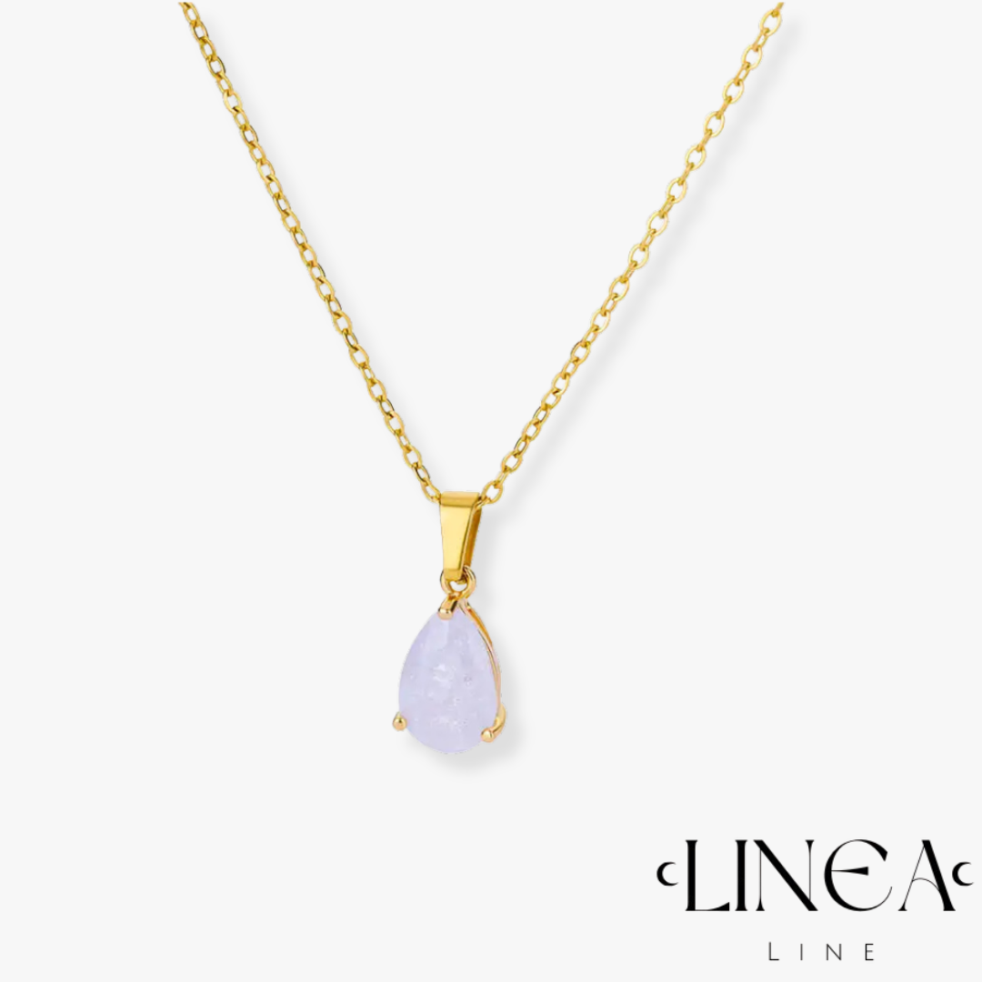 Tear Pendant Necklace in Gold