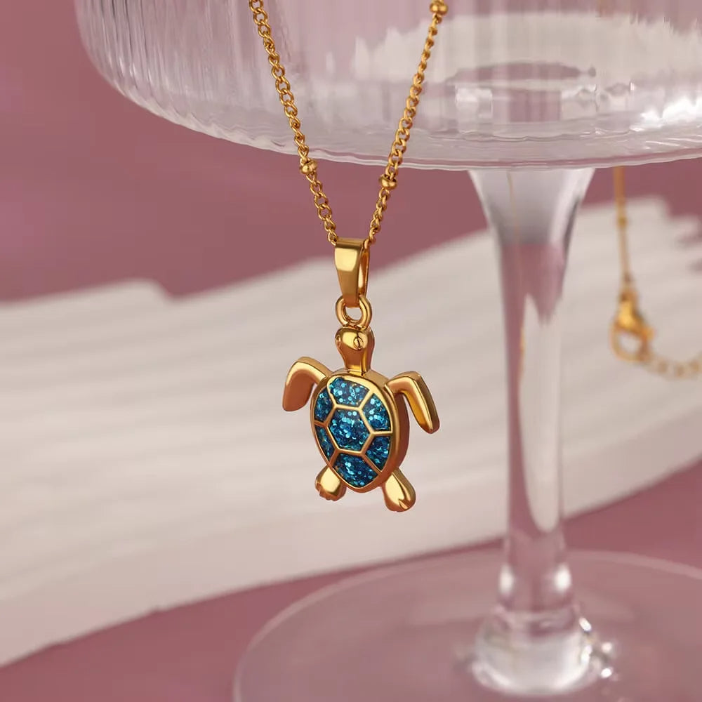 Gold Turtle Pendant