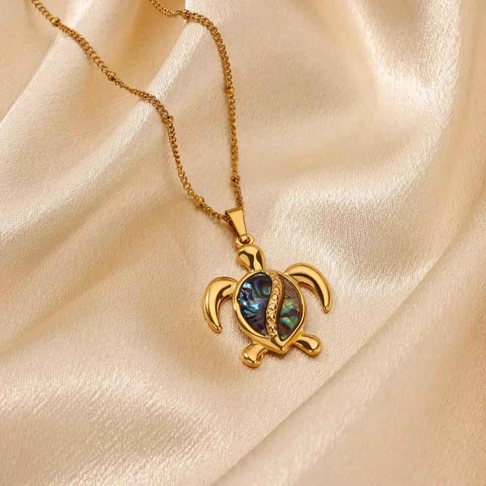 Gold Turtle Pendant