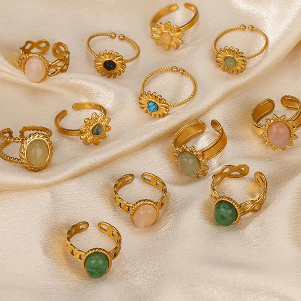 Gold Gemstone Rings