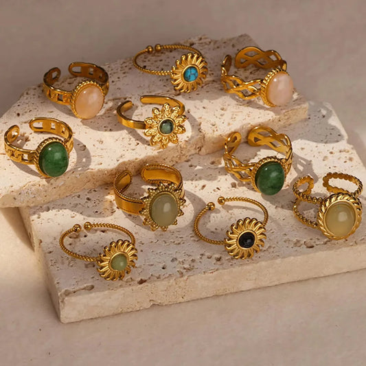 Gold Gemstone Rings