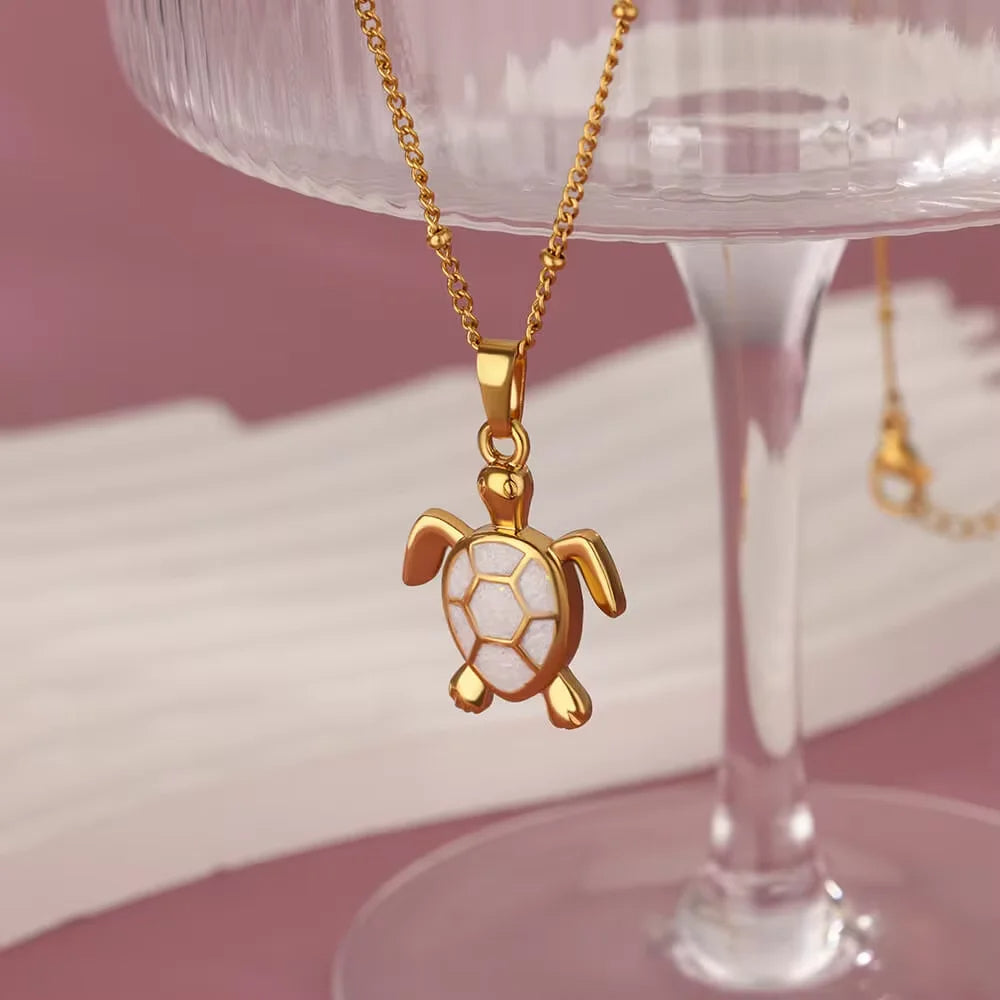 Gold Turtle Pendant