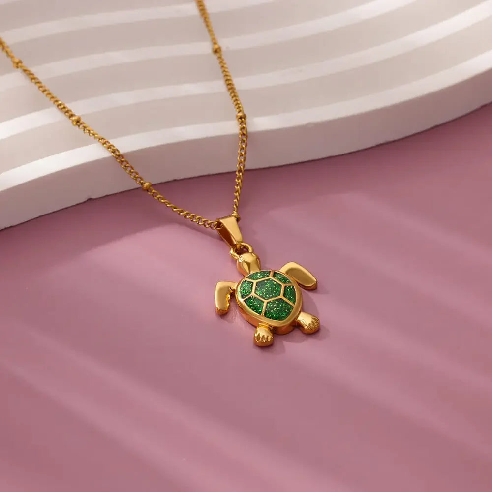 Gold Turtle Pendant