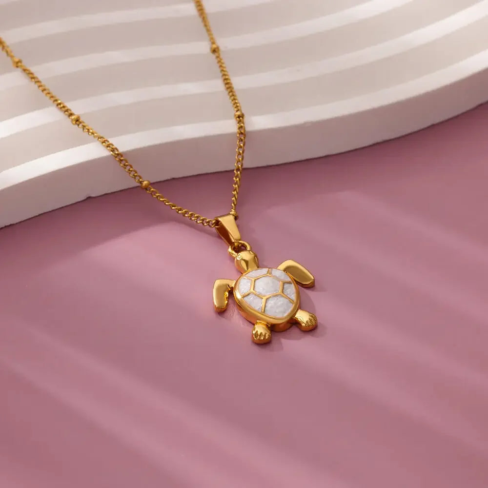 Gold Turtle Pendant
