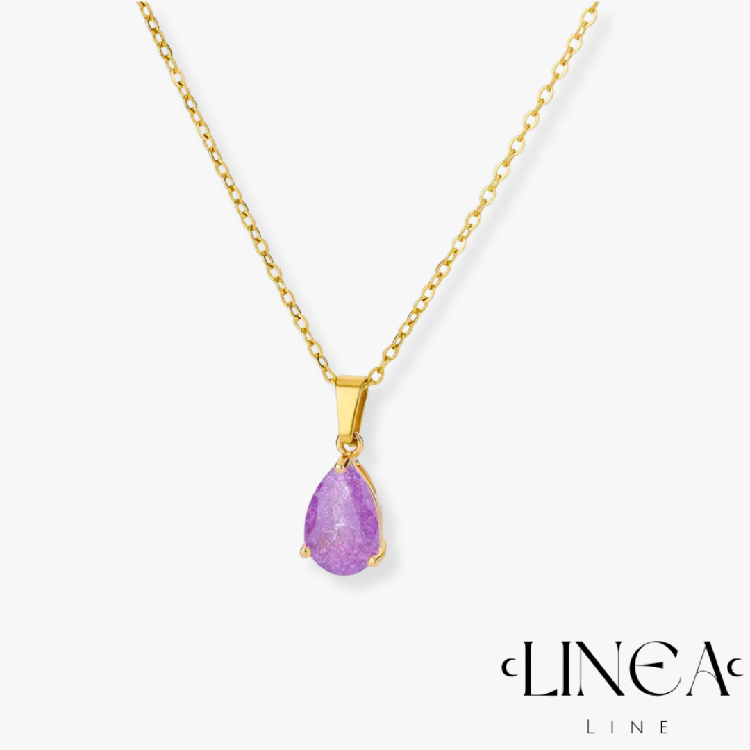 Tear Pendant Necklace in Gold