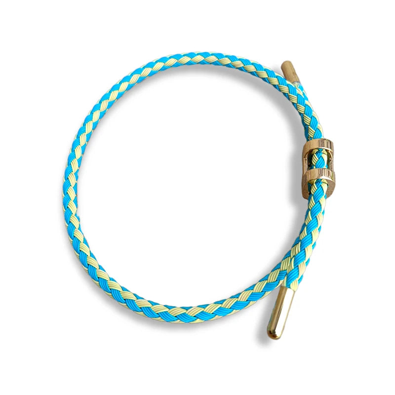 Colourful Adjustable Braided Rope Bracelet – Handmade Charm