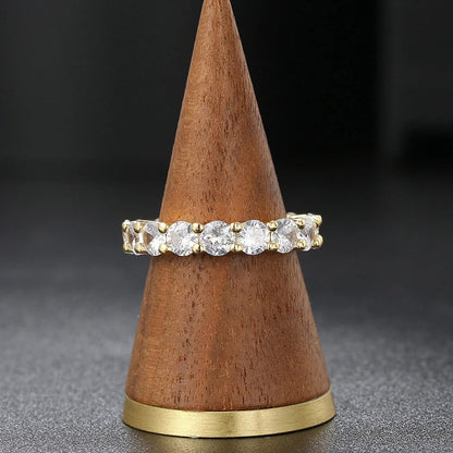 Diamond Ring Trio – Elegant Multi-Color Luxury Set