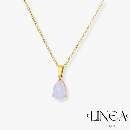 Tear Pendant Necklace in Gold