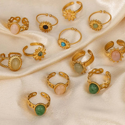 Gold Gemstone Rings