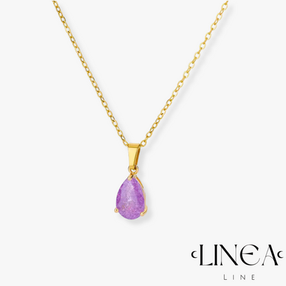 Tear Pendant Necklace in Gold
